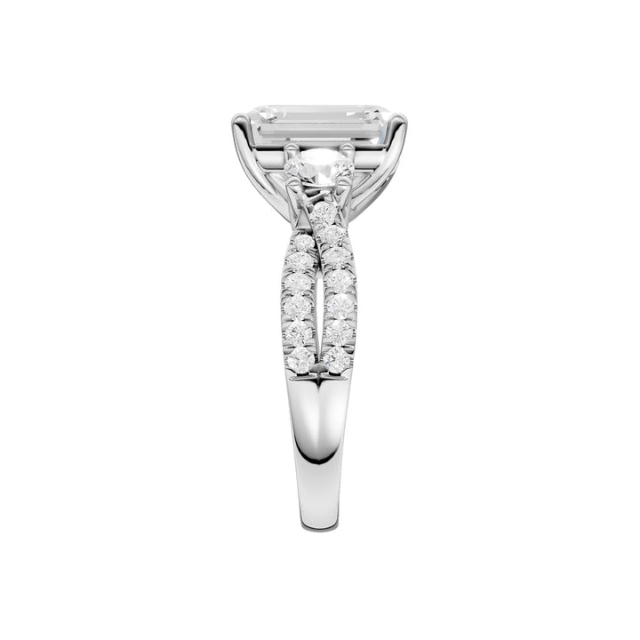 14K 4.00CT Lab Grown Diamond Engagement Ring