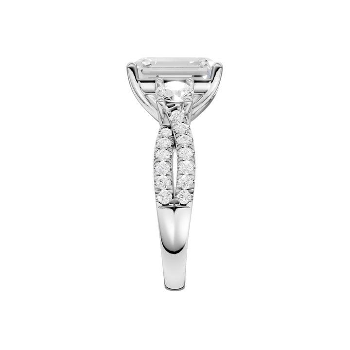 14K 4.00CT Lab Grown Diamond Engagement Ring