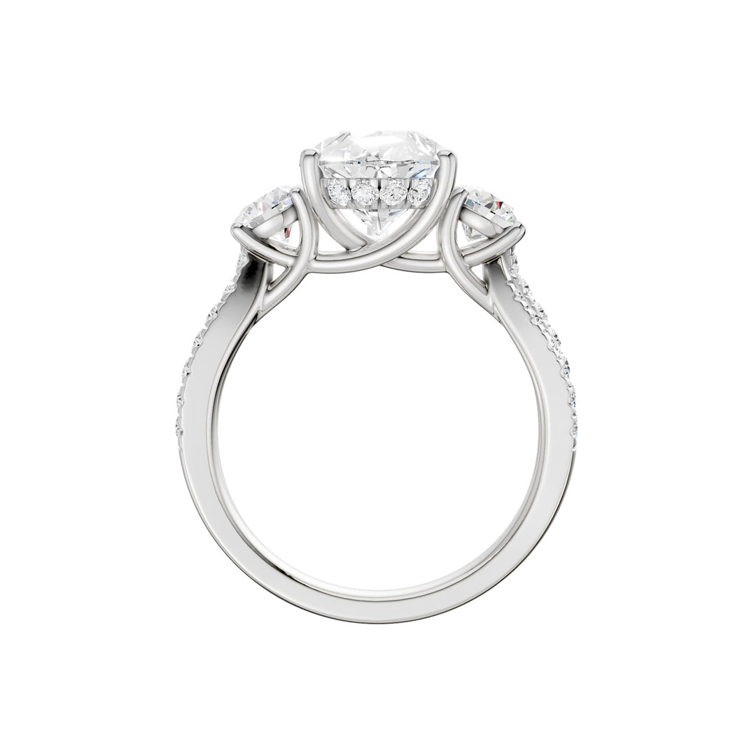 14K 4.00CT Lab Grown Diamond Engagement Ring