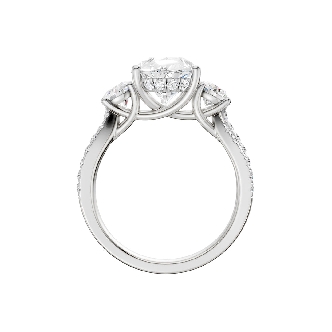 14K 4.00CT Lab Grown Diamond Engagement Ring