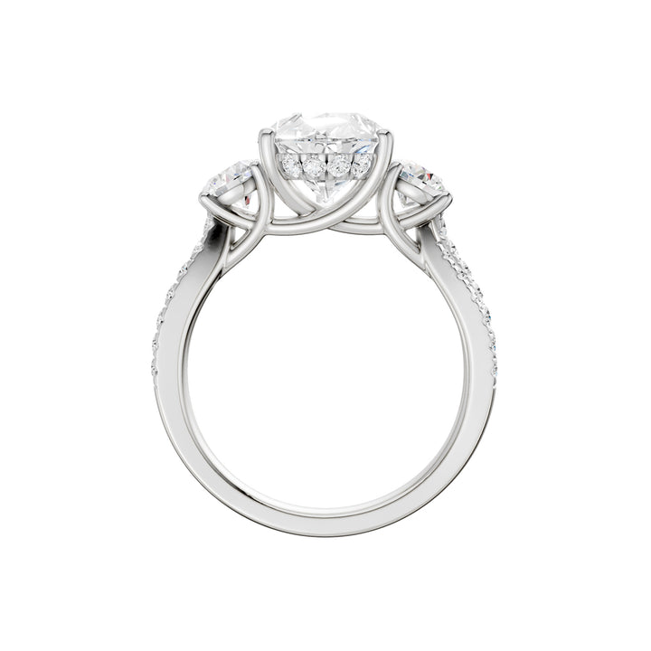 14K 4.00CT Lab Grown Diamond Engagement Ring