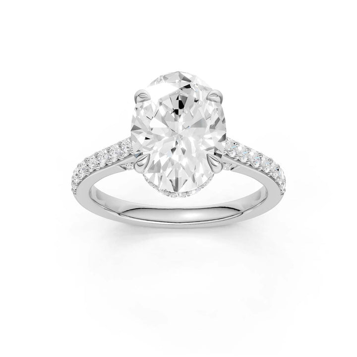 14K 3.50CT Lab Grown Diamond Engagement Ring