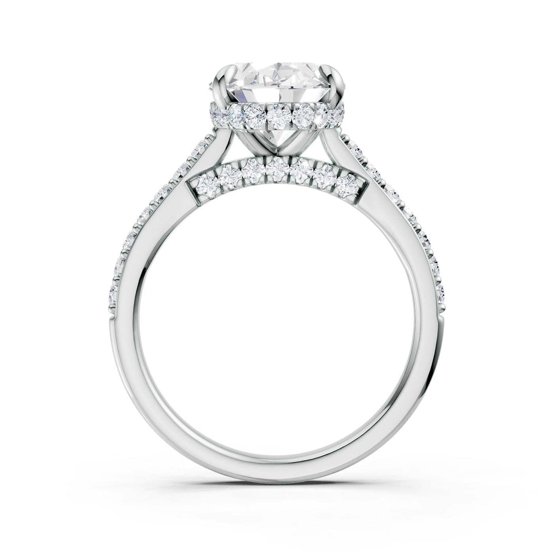 14K 3.50CT Lab Grown Diamond Engagement Ring