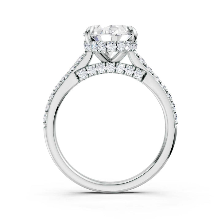 14K 3.50CT Lab Grown Diamond Engagement Ring
