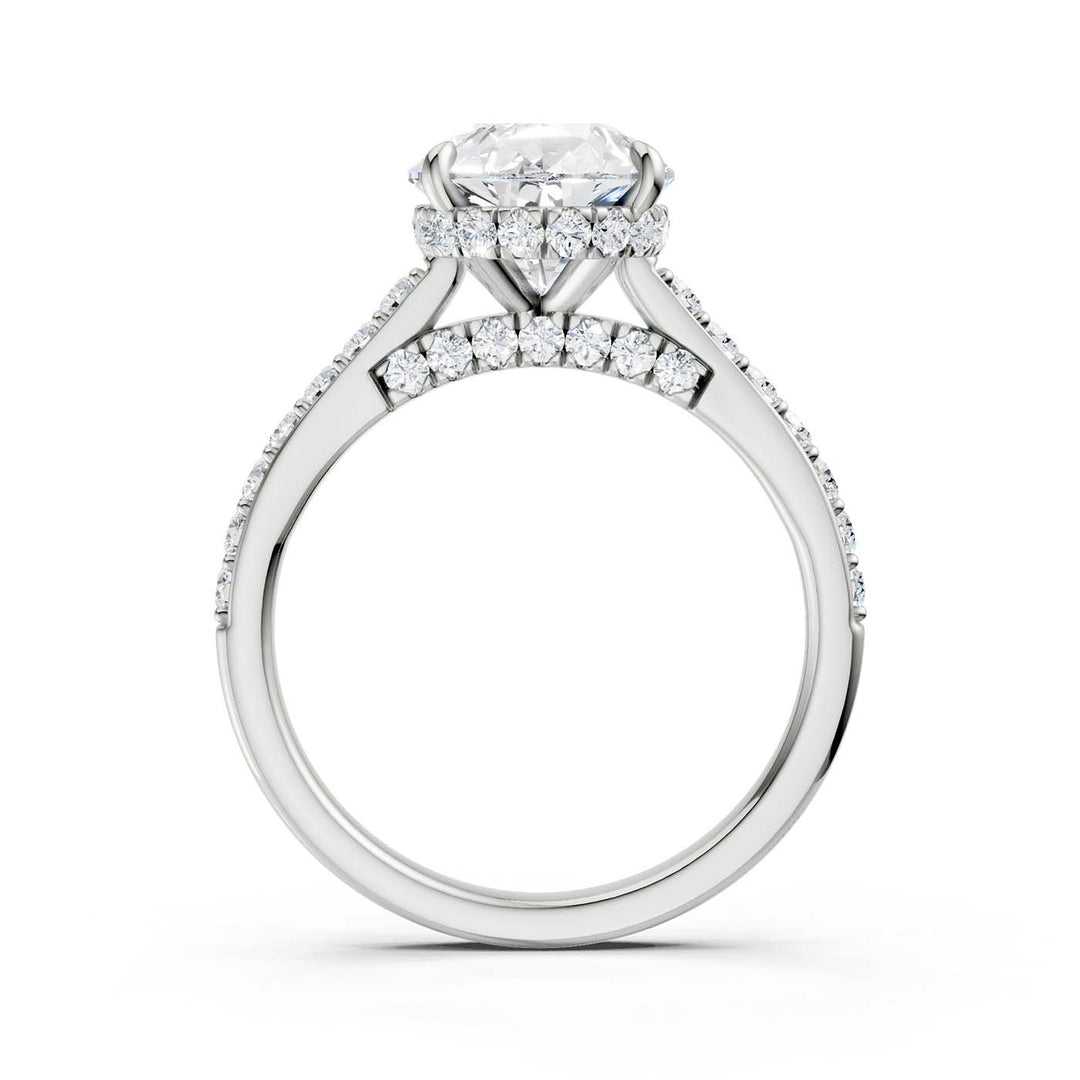14K 3.50CT Lab Grown Diamond Engagement Ring
