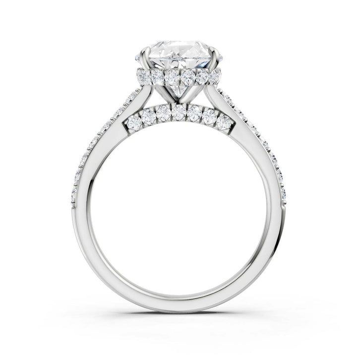 14K 3.50CT Lab Grown Diamond Engagement Ring