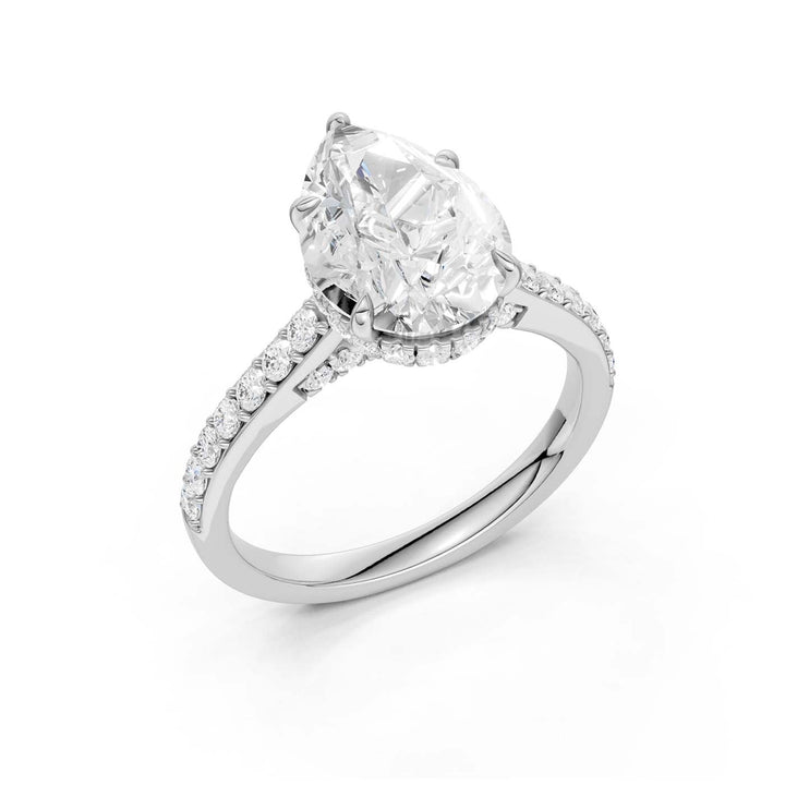14K 3.50CT Lab Grown Diamond Engagement Ring