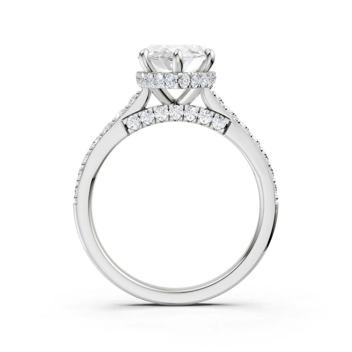 14K 3.50CT Lab Grown Diamond Engagement Ring