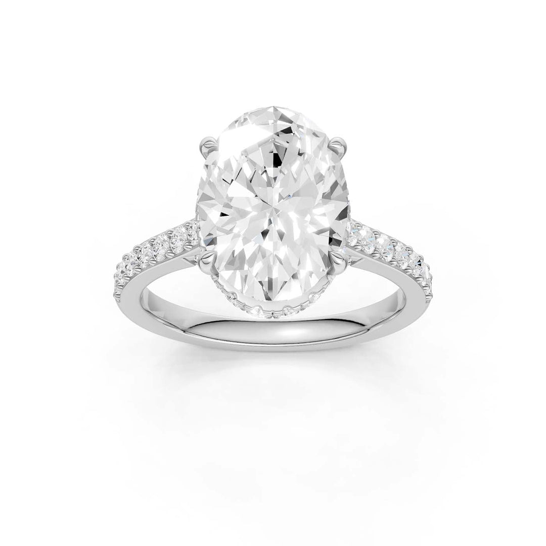 14K 4.50CT Lab Grown Diamond Engagement Ring