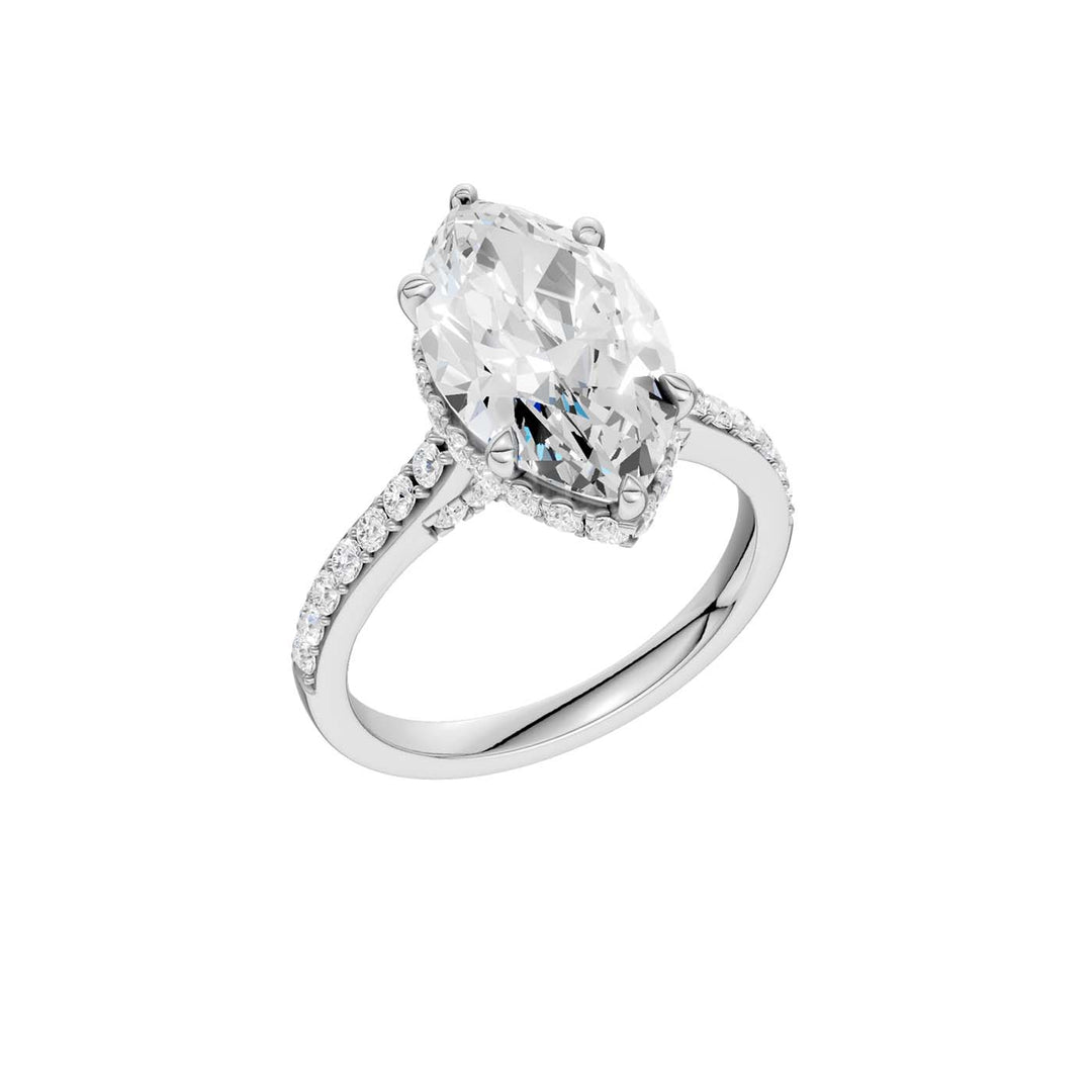 14K 4.50CT Lab Grown Diamond Engagement Ring