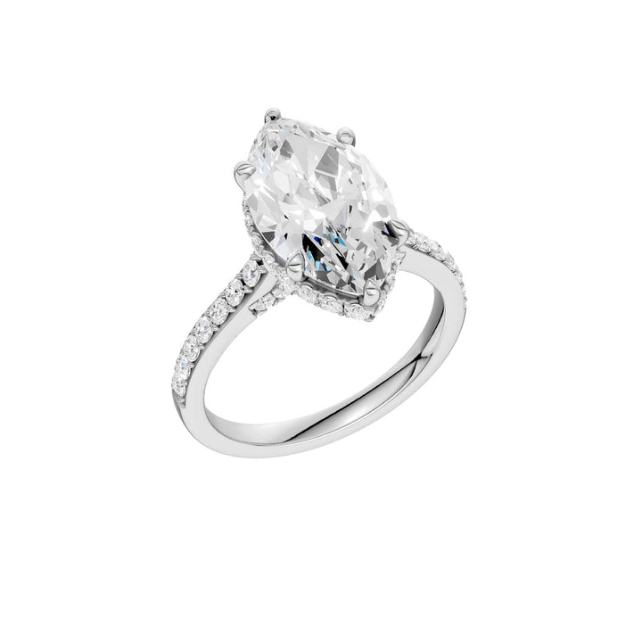 14K 4.50CT Lab Grown Diamond Engagement Ring