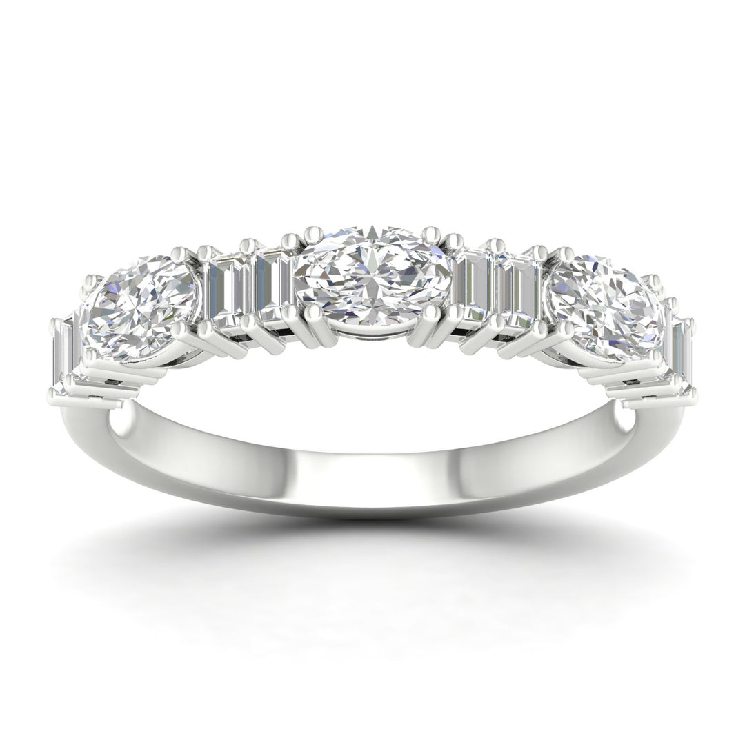 14K 1.00CT Fancy Lab Grown Diamond Band