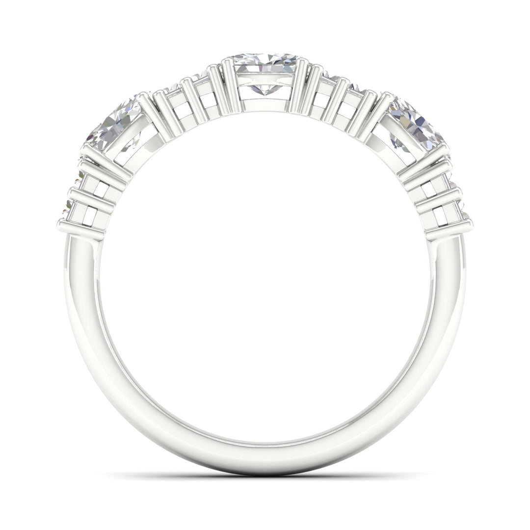 14K 1.00CT Fancy Lab Grown Diamond Band