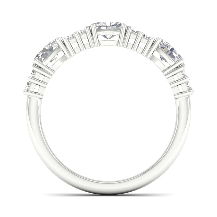 14K 1.00CT Fancy Lab Grown Diamond Band