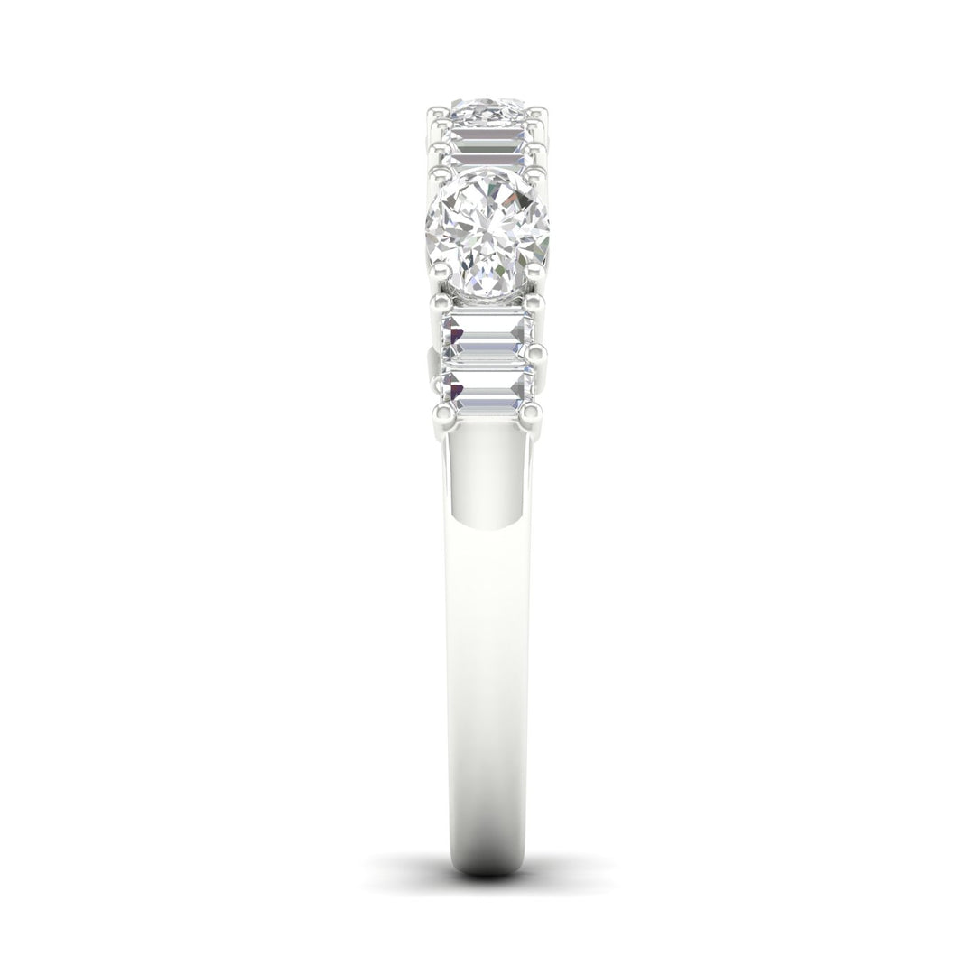 14K 1.00CT Fancy Lab Grown Diamond Band