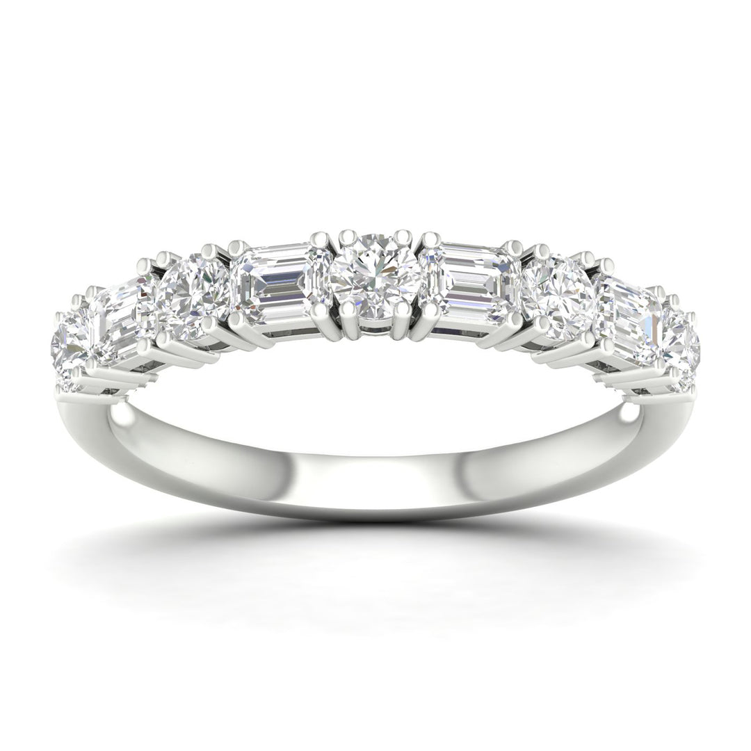 14K 1.00CT Fancy Lab Grown Diamond Band