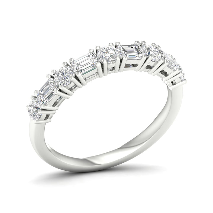 14K 1.00CT Fancy Lab Grown Diamond Band
