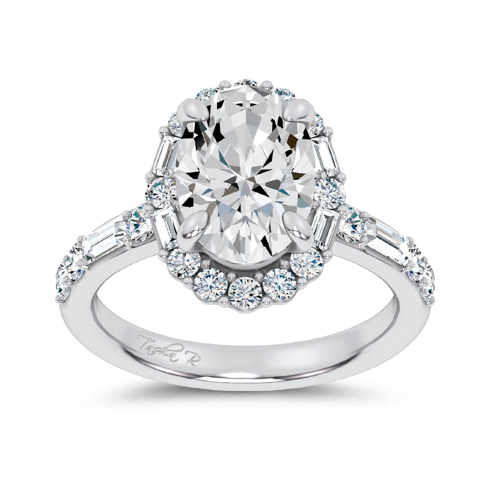 14K 3.82CT Lab Diamond  Ring