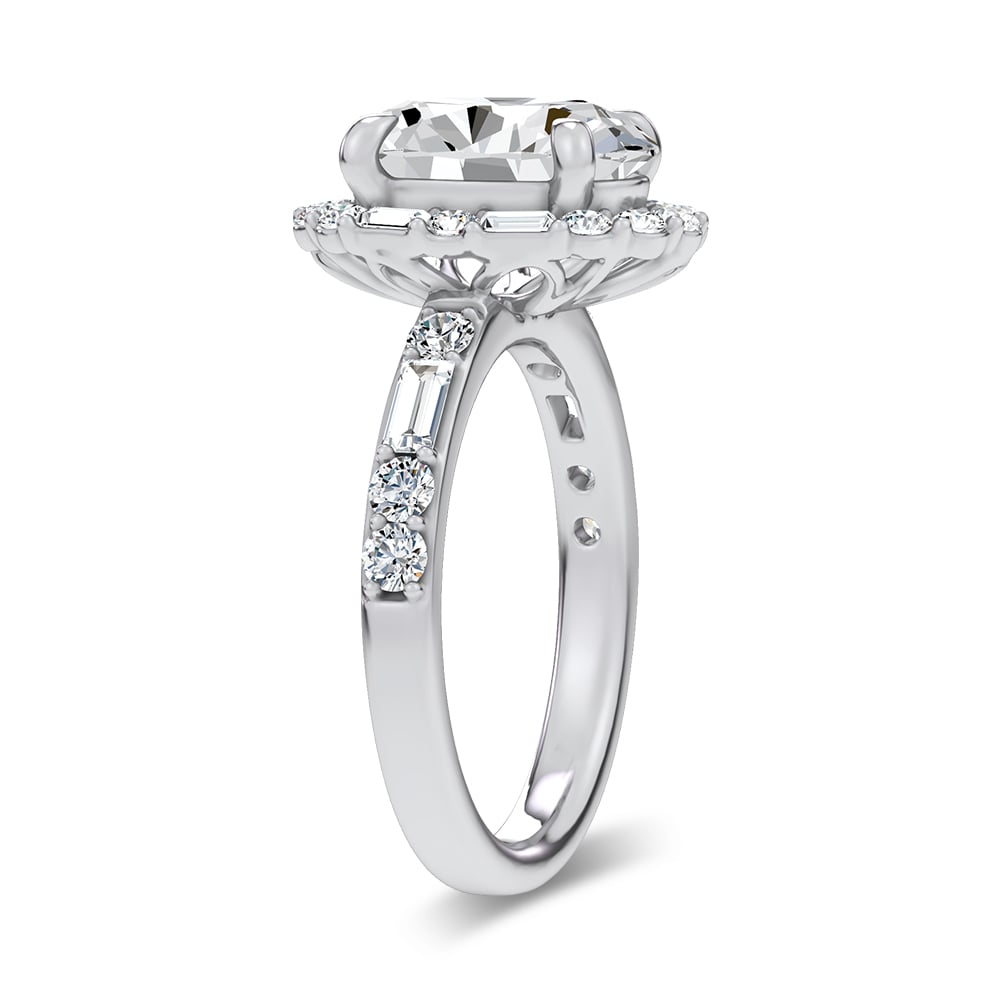 14K 3.82CT Lab Diamond  Ring
