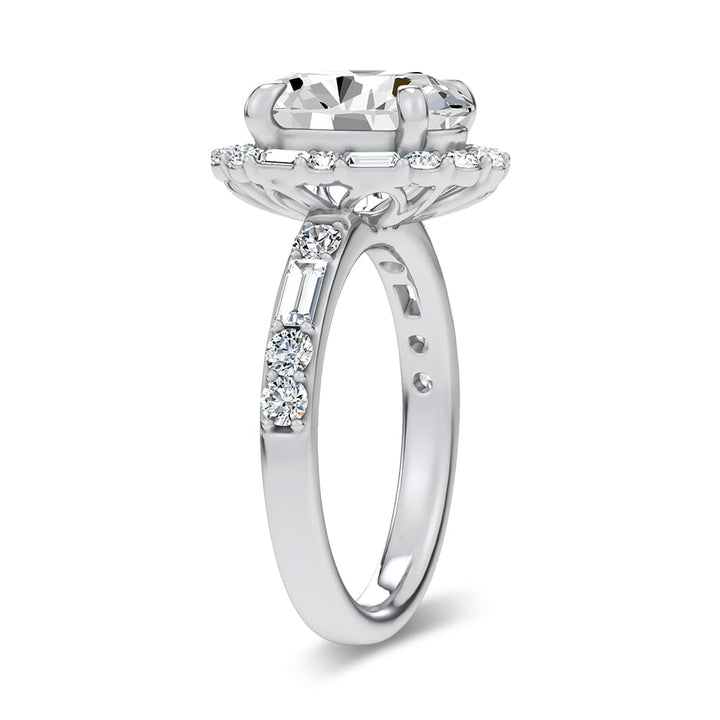14K 3.82CT Lab Diamond  Ring