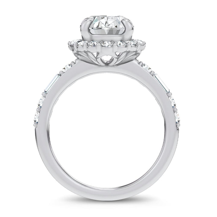 14K 3.82CT Lab Diamond  Ring