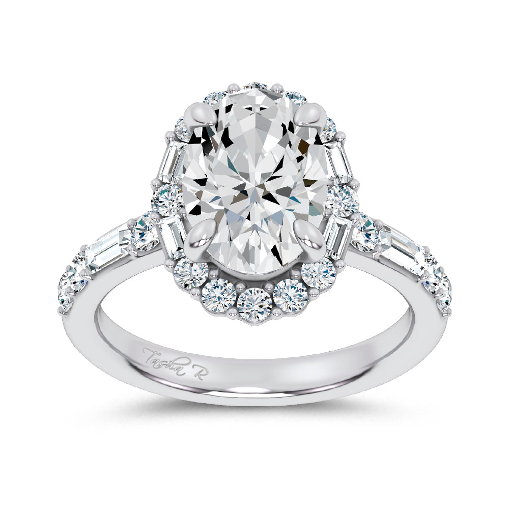 14K 3.82CT Lab Diamond  Ring