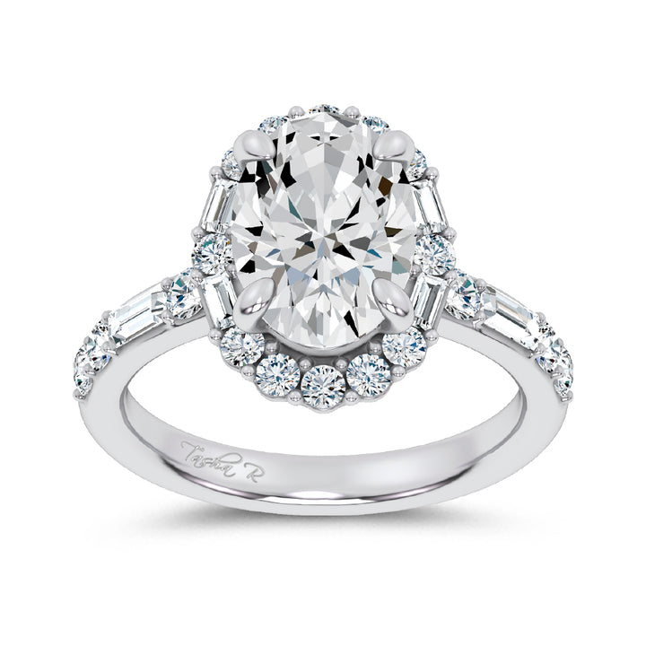 14K 3.82CT Lab Diamond  Ring