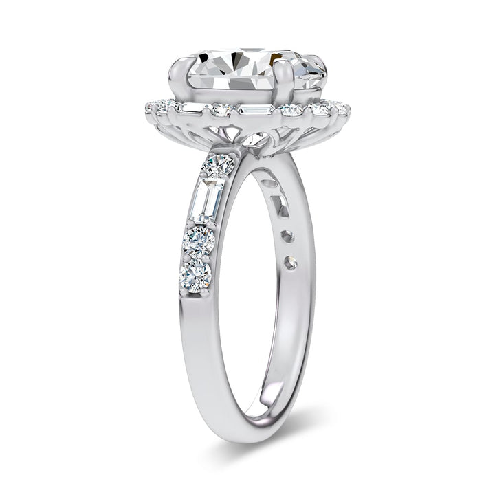 14K 3.82CT Lab Diamond  Ring