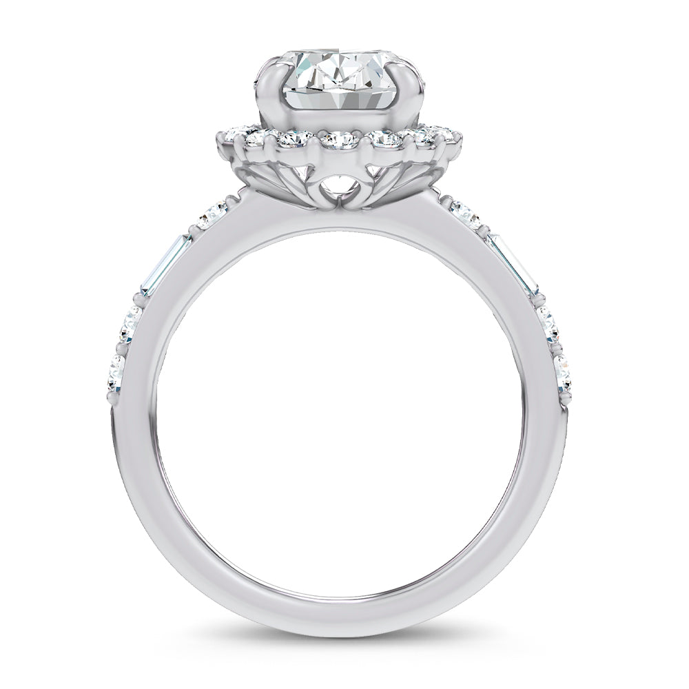 14K 3.82CT Lab Diamond  Ring