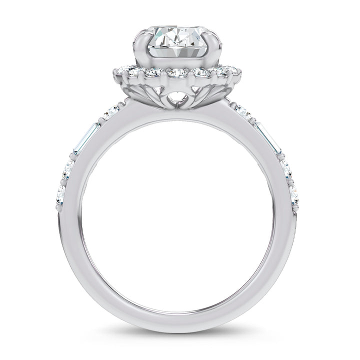 14K 3.82CT Lab Diamond  Ring