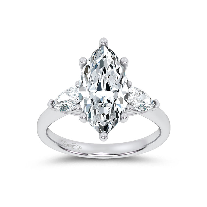 14K 3.66ct Diamond Engagement Ring
