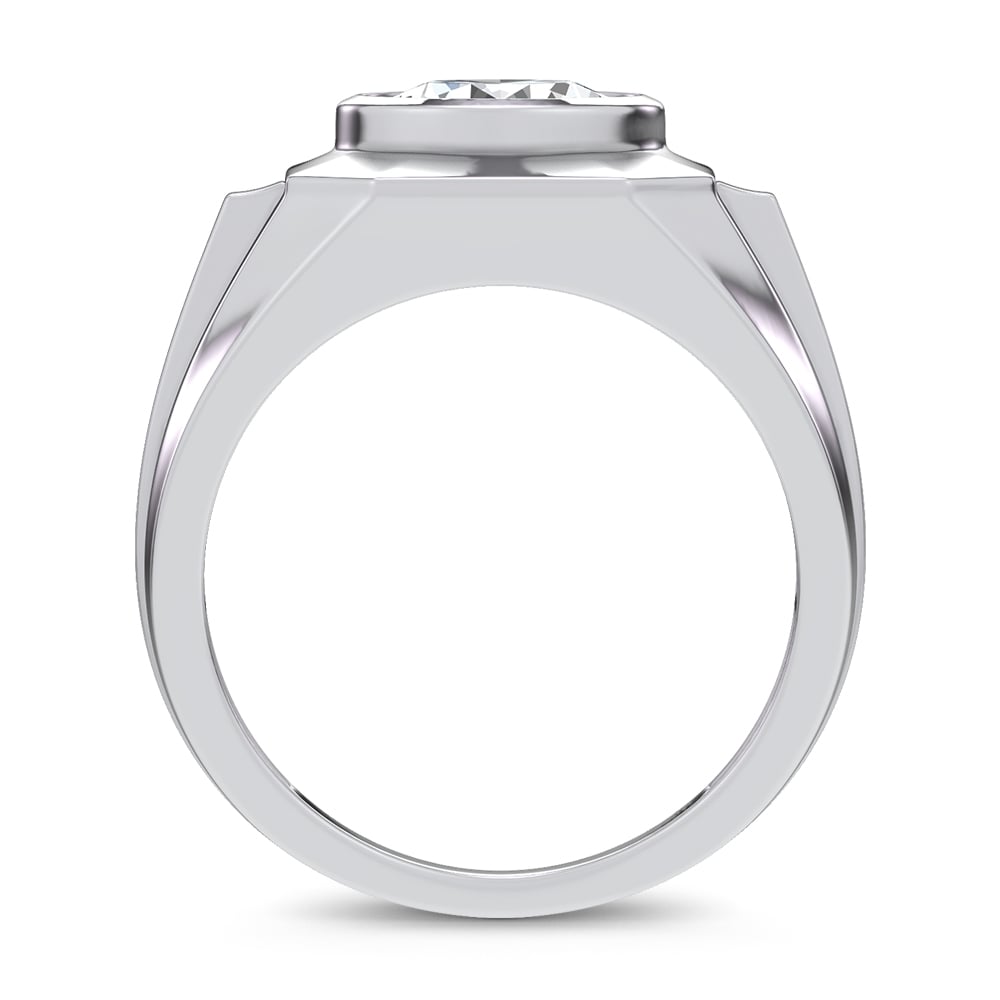14K 3.00CT Lab Diamond Mens Ring
