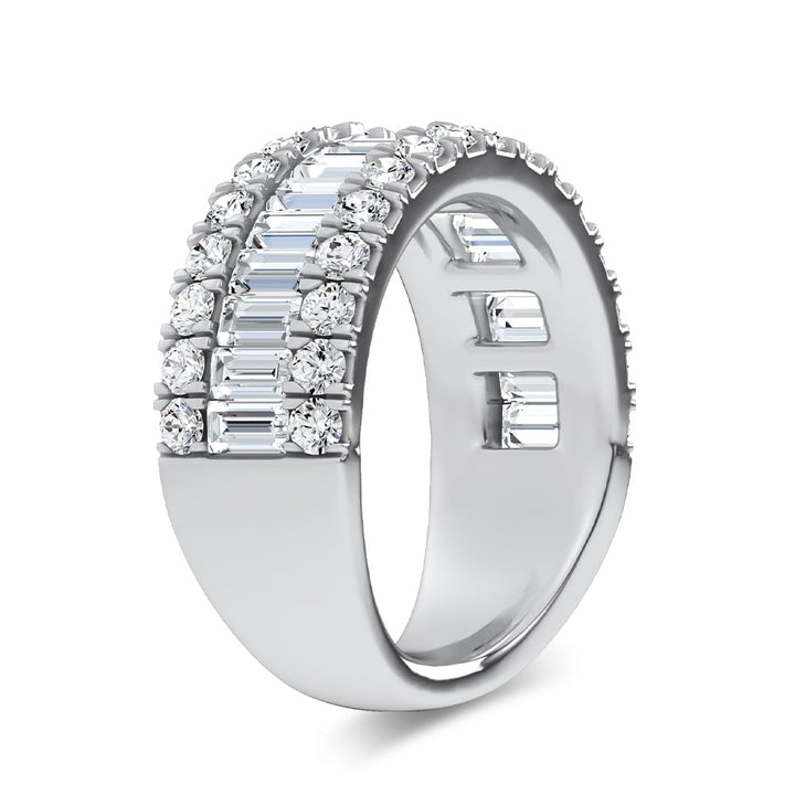 14K 2.00CT Lab Diamond  Fancy Band