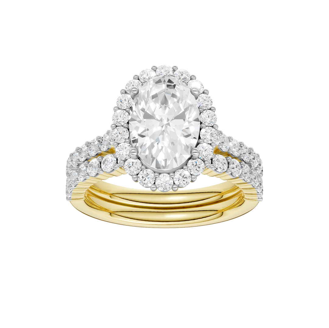 14K 3.00CT DIAMOND BRIDAL SET