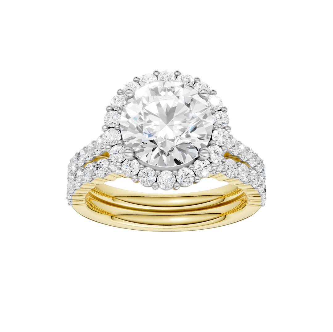 14K 4.00CT DIAMOND BRIDAL SET