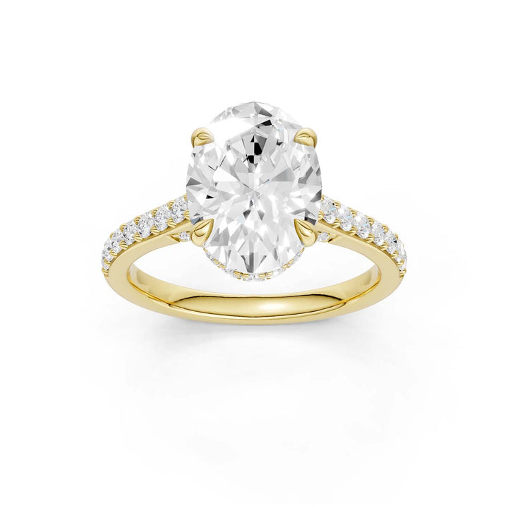 14K 3.50CT Lab Grown Diamond Engagement Ring