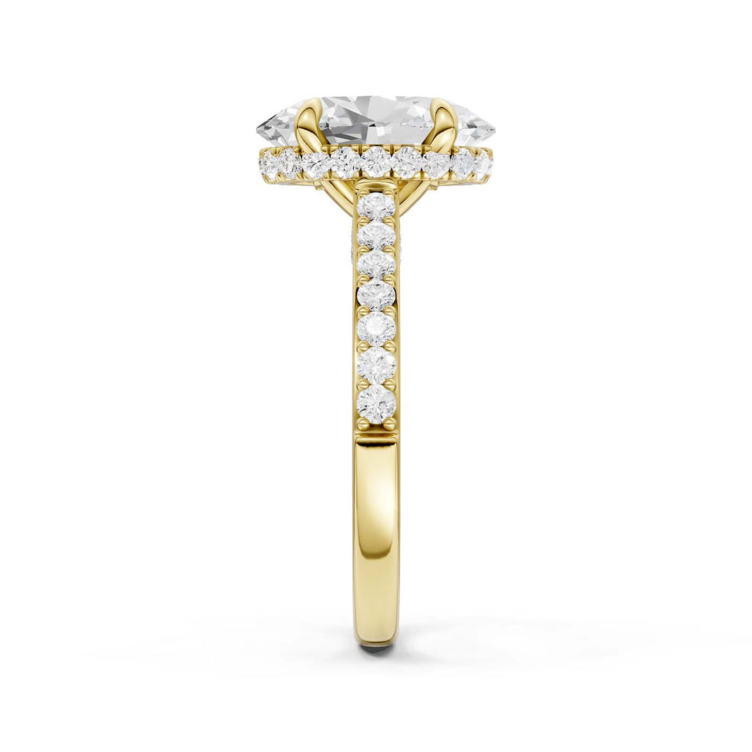 14K 3.50CT Lab Grown Diamond Engagement Ring