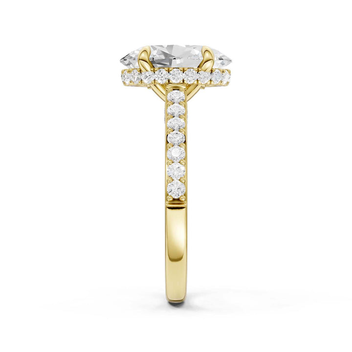 14K 3.50CT Lab Grown Diamond Engagement Ring
