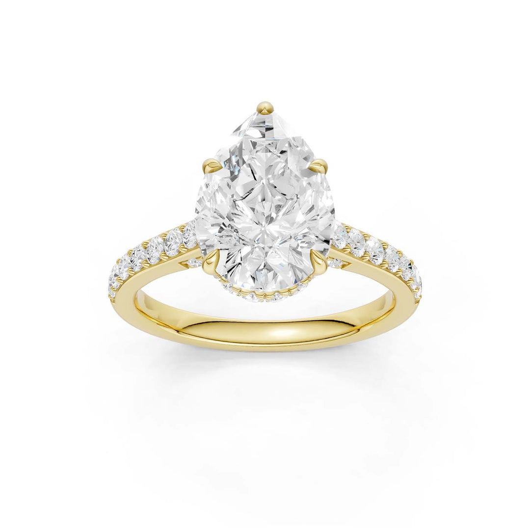 14K 3.50CT Lab Grown Diamond Engagement Ring