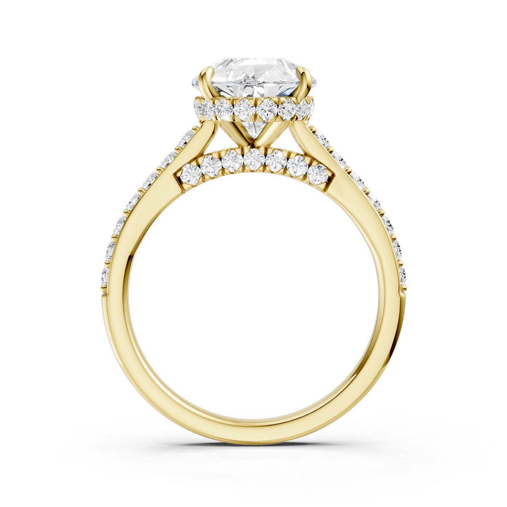 14K 3.50CT Lab Grown Diamond Engagement Ring