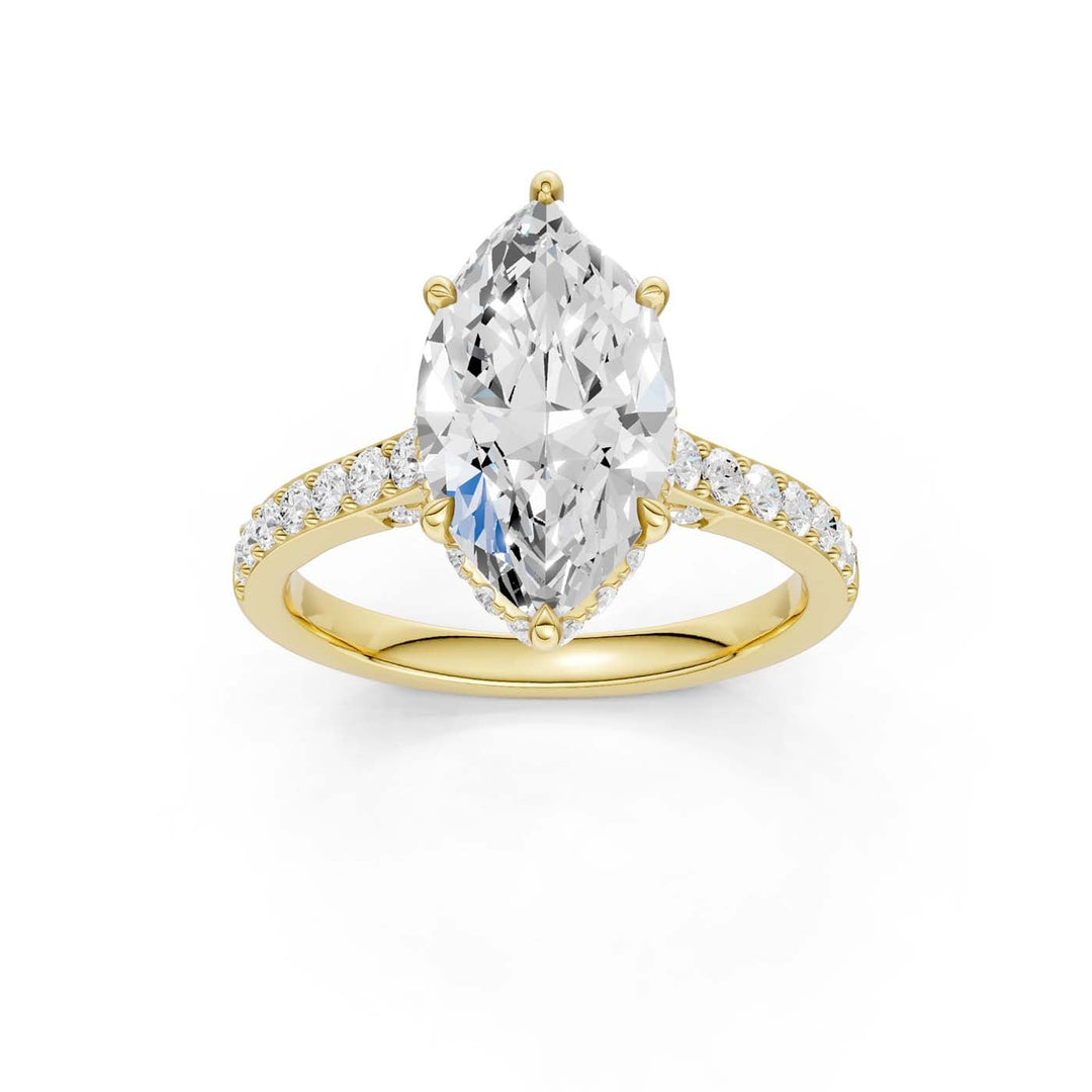 14K 3.50CT Lab Grown Diamond Engagement Ring