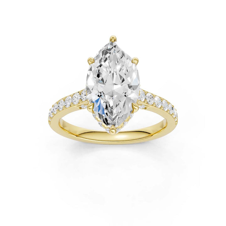 14K 3.50CT Lab Grown Diamond Engagement Ring
