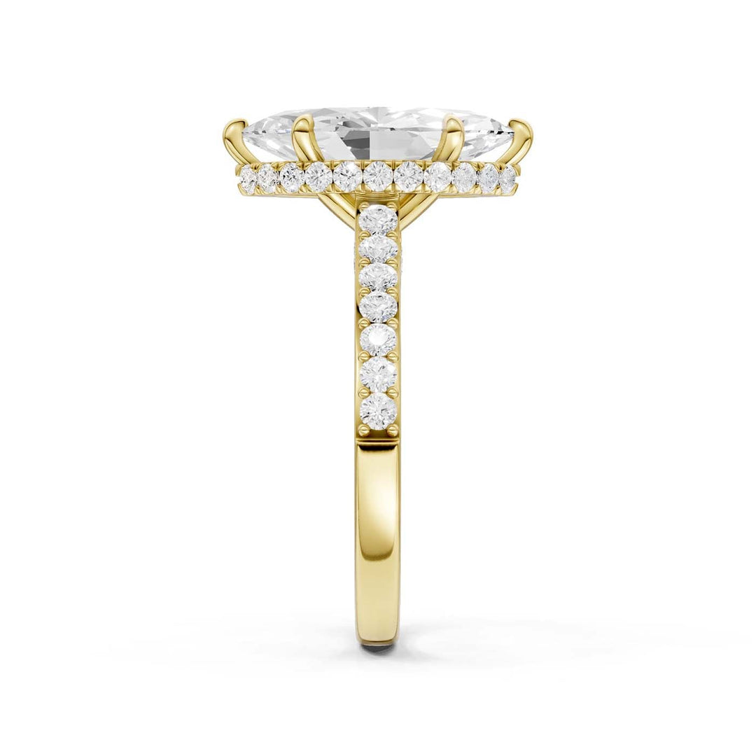 14K 3.50CT Lab Grown Diamond Engagement Ring