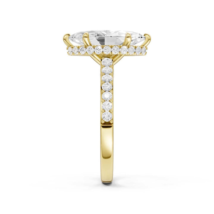 14K 3.50CT Lab Grown Diamond Engagement Ring