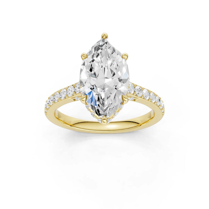 14K 3.50CT Lab Grown Diamond Engagement Ring