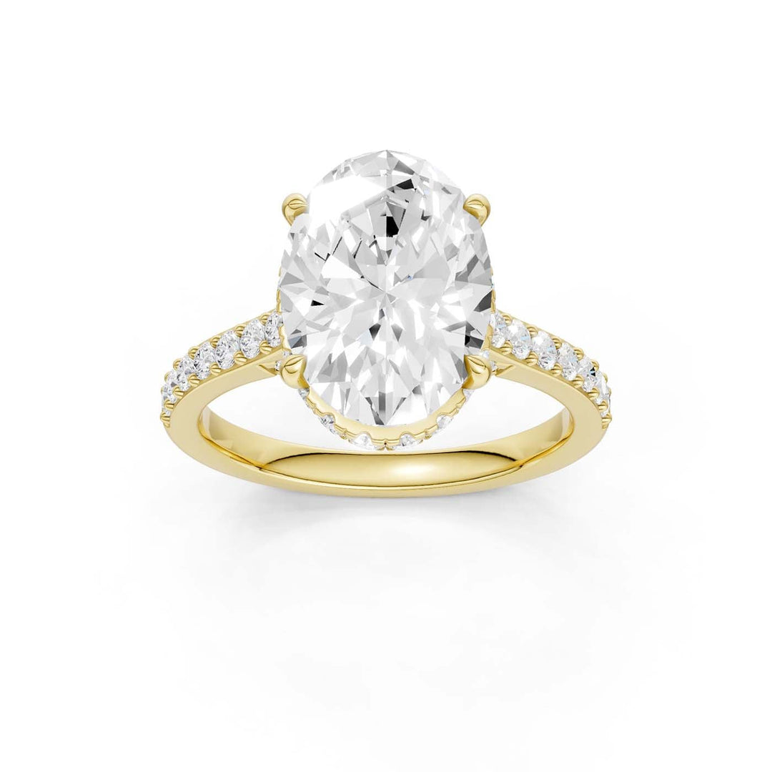14K 4.50CT Lab Grown Diamond Engagement Ring
