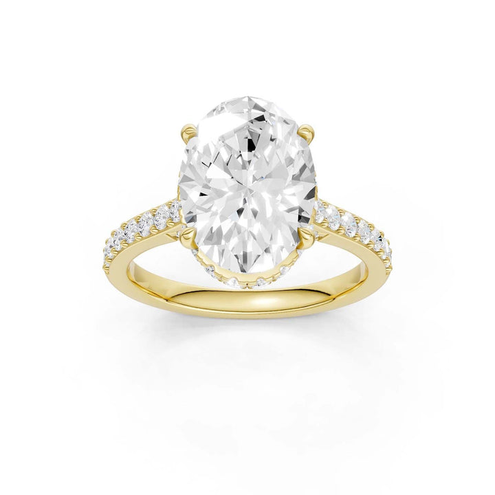 14K 4.50CT Lab Grown Diamond Engagement Ring