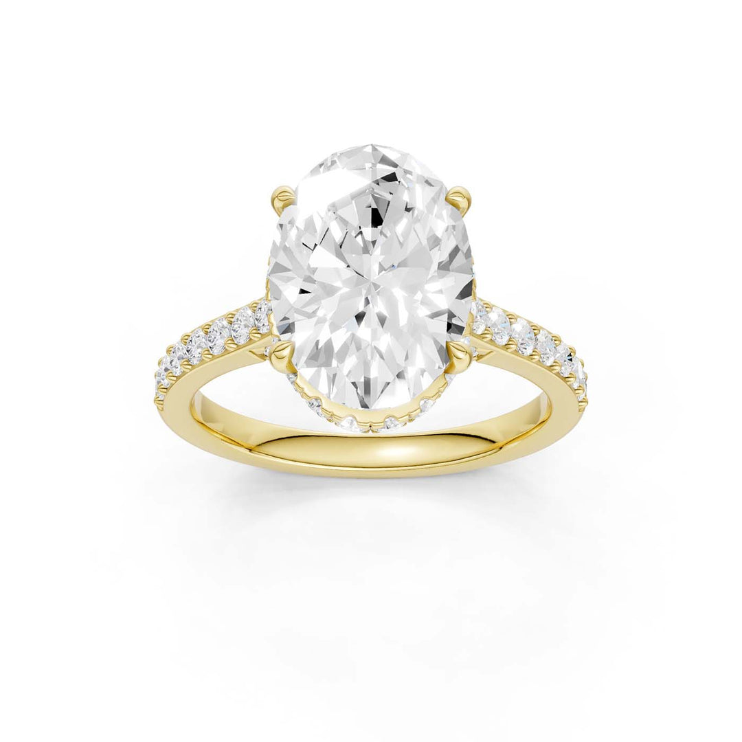 14K 4.50CT Lab Grown Diamond Engagement Ring
