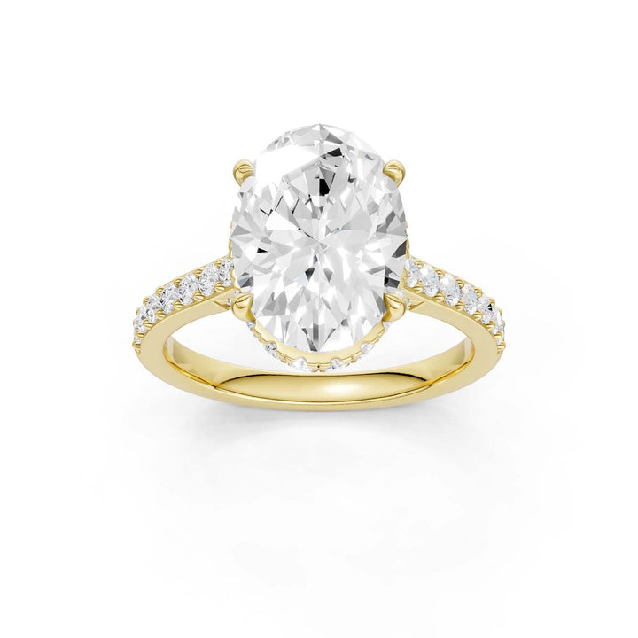 14K 4.50CT Lab Grown Diamond Engagement Ring