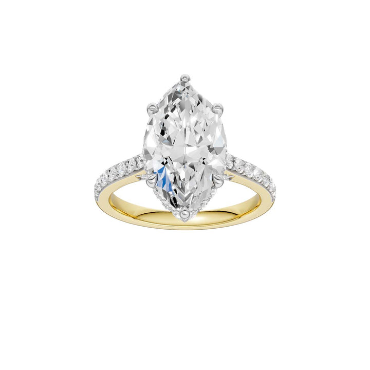 14K 4.50CT Lab Grown Diamond Engagement Ring
